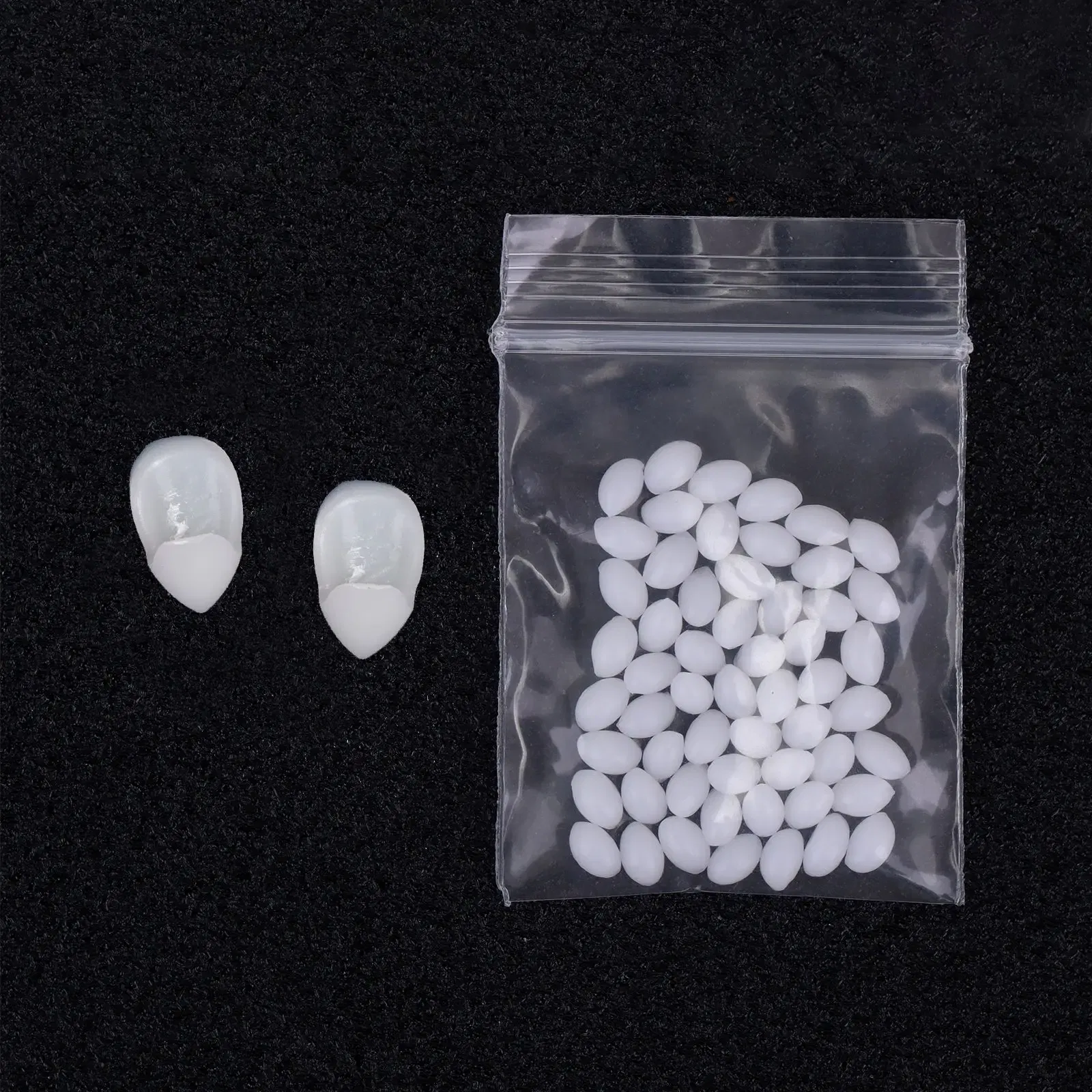 Color: MINT GREEN - Halloween Decoration Vampire Teeth Fangs Dentures Props Halloween Cosplay Props False Fangs With Solid Glue Halloween Props