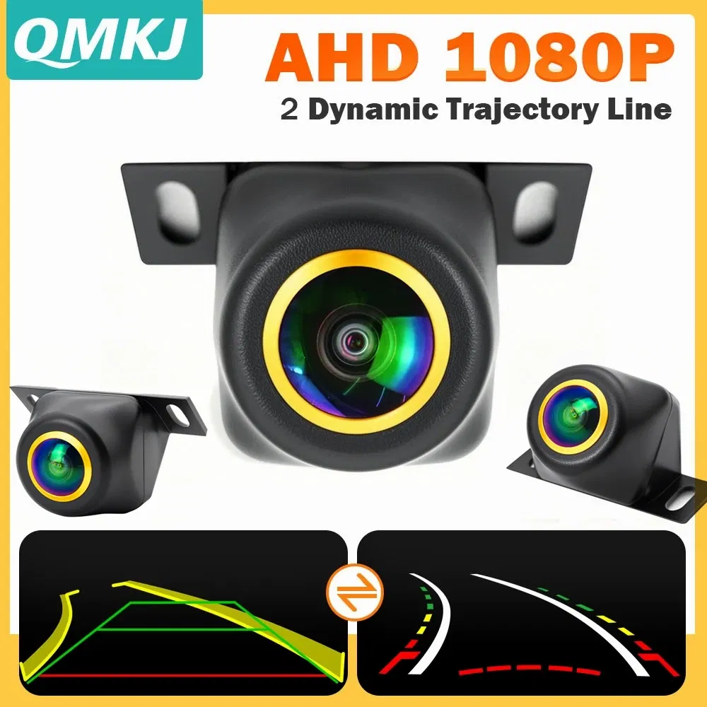 AHD CCD 1080P Car Radio Dynamic Trajectory Rear View Camera Moving Parking Line Reverse Backup Tracks For Android Stereo Monitor