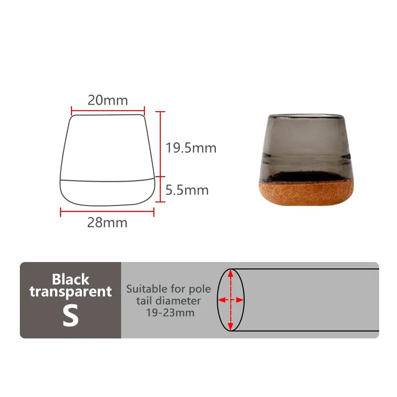 Color: Orange - LETOYO felt fishing rods cap Bottom Protector Handle Protective Case Silicone Rod Plug Tail Fishing Tackle fishing equipment