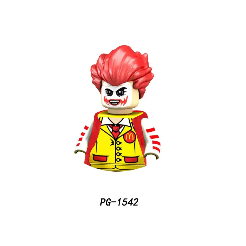 Color: Trans-yellow - Marvel Blocks Brick Hero Batman Joker Superman Catwoman Mini Figure Building blocks Hot Toy Children's party gift