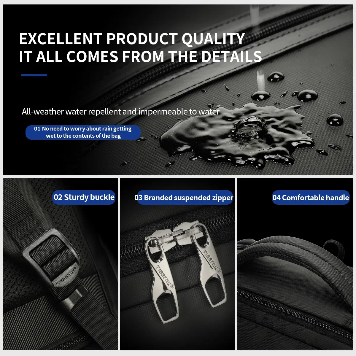 Color: Blue, Ships From: CHINA - Tigernu Backpacks For Men Bags For Business Backpack 15.6 17inch Laptop Backpacks Male Travel Backpack Bags Schoolbags Knapsack