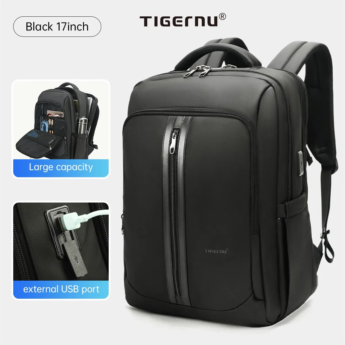 Color: Blue, Ships From: CHINA - Tigernu Backpacks For Men Bags For Business Backpack 15.6 17inch Laptop Backpacks Male Travel Backpack Bags Schoolbags Knapsack