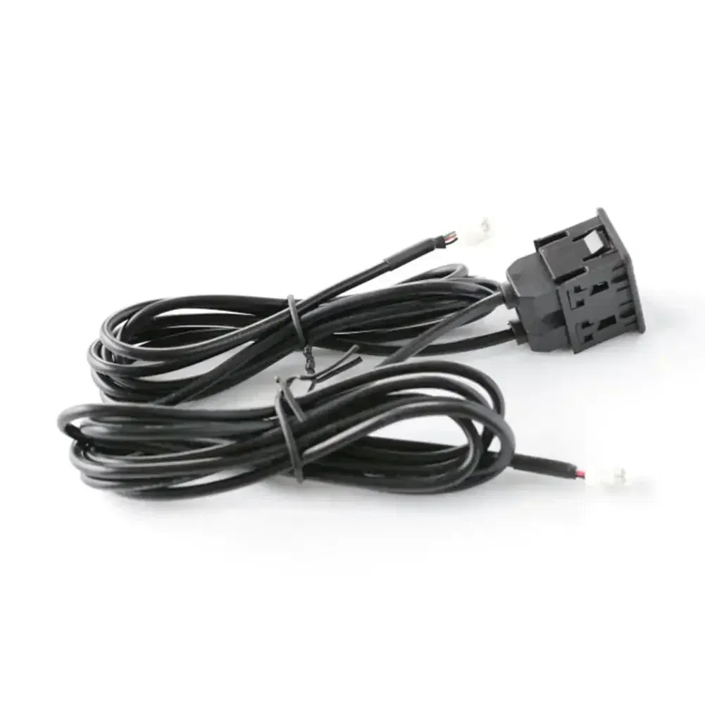 Car USB+TYPE-C Socket Base Port Panel Interface Extension 145cm Cable Adapter Multimedia Head Unit Replace 4pin 6pin Line