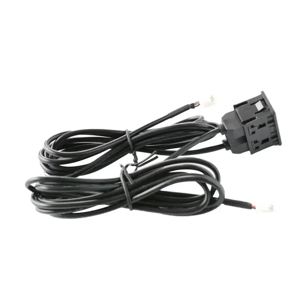 Car USB+TYPE-C Socket Base Port Panel Interface Extension 145cm Cable Adapter Multimedia Head Unit Replace 4pin 6pin Line