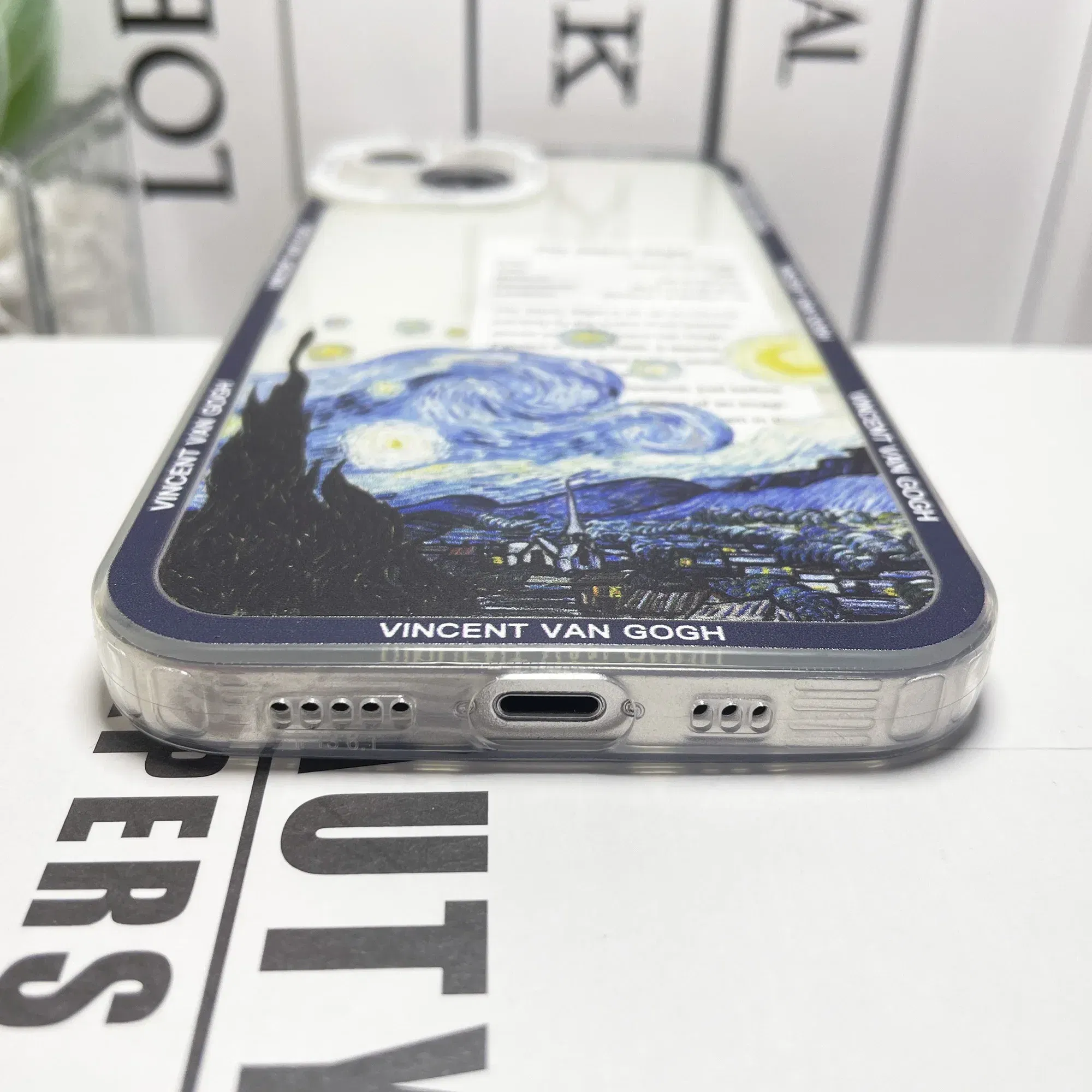 Color: SKY BLUE, Material: Genuine Leather - Van Gogh Sunflowers The Starry Night Art Aesthetic Phone Case For Samsung Galaxy S10 S20 S21 S22 S23 S24 FE Plus Ultra Note 20