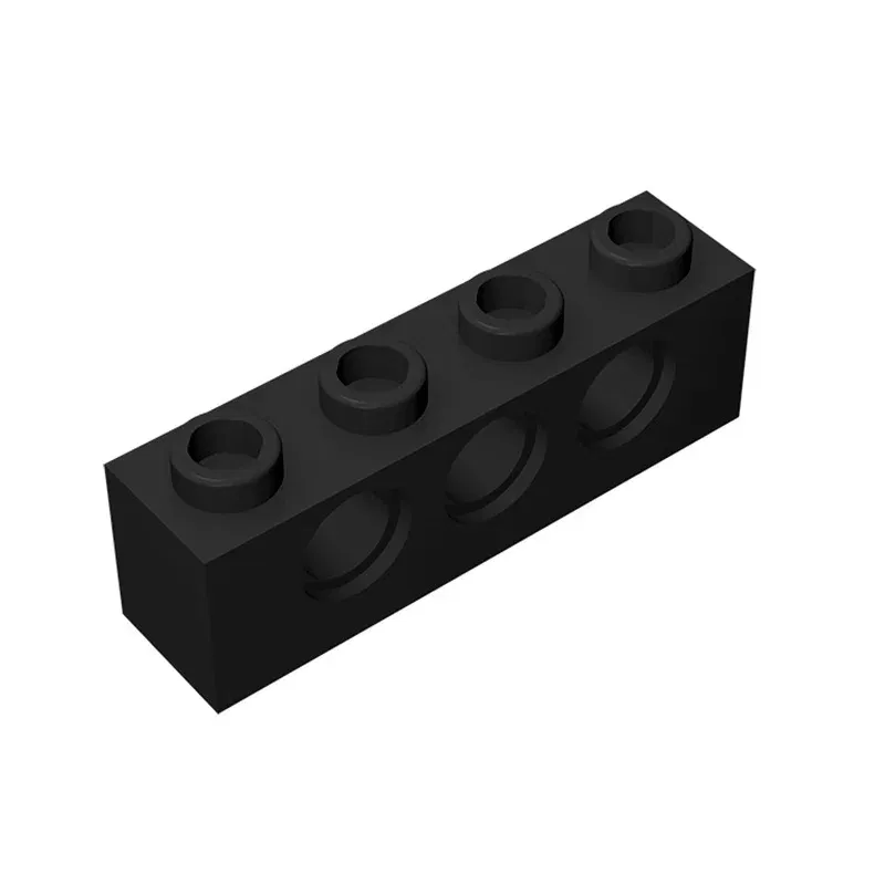 Color: black - Rainbow Pig MOC 3701 Brick 1x4 with 3 Holes Building Blocks Classic Brand DIY Assembles Particles Educational Tech Kid Spare Toy