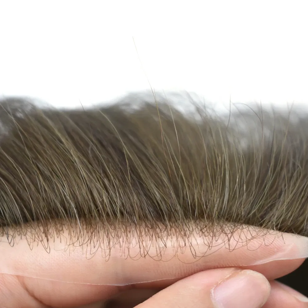 Toupee Color: 620#, Toupee Density: 90%, Length: 6 inches, Ships From: CHINA, Toupee Size: 8x10 - Men Toupee Hair Systems Ultra Thin Skin 0.06MM V-LOOP Capillary Prosthesis Invisible Hairline Real Human HairPieces Hair Units