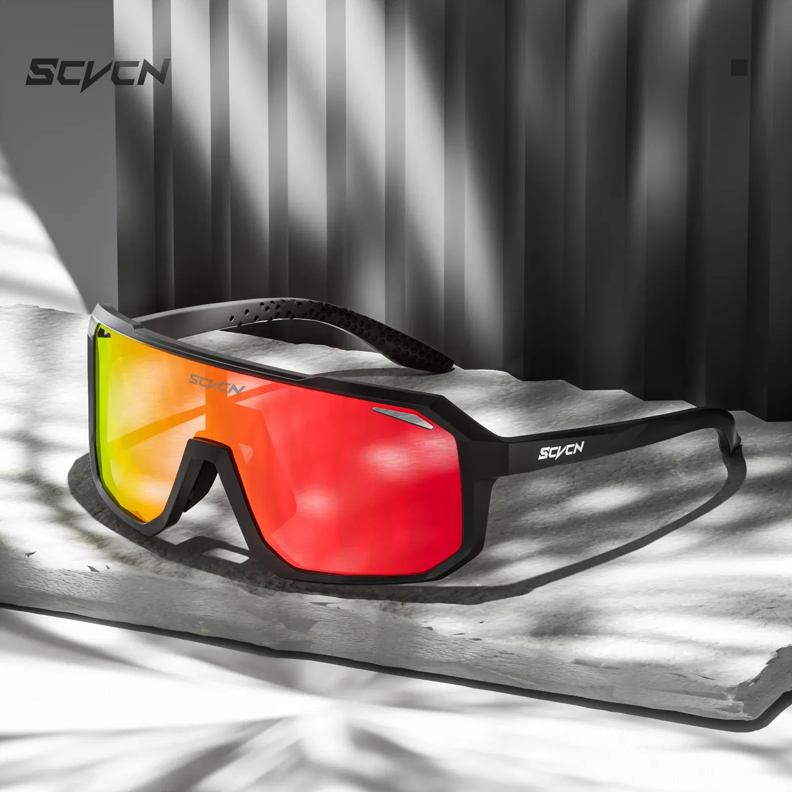 Color: Black, Lenses Color: WHITE - SCVCN Sports Men UV400 Sunglasses Cycling Glasses Photochromic Cycl Camp Bike Eyewear MTB Outdoor Goggles Bicycle Women Hunting