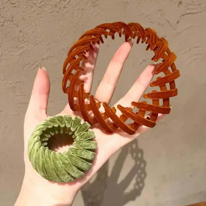 Ships From: United States - Ponytail Hairpin Bun Maker Hair Styling Tool Anti-Slip Bun Maker Hair Styling Tool Claw Clip Holder Light Weight For Daily Wear