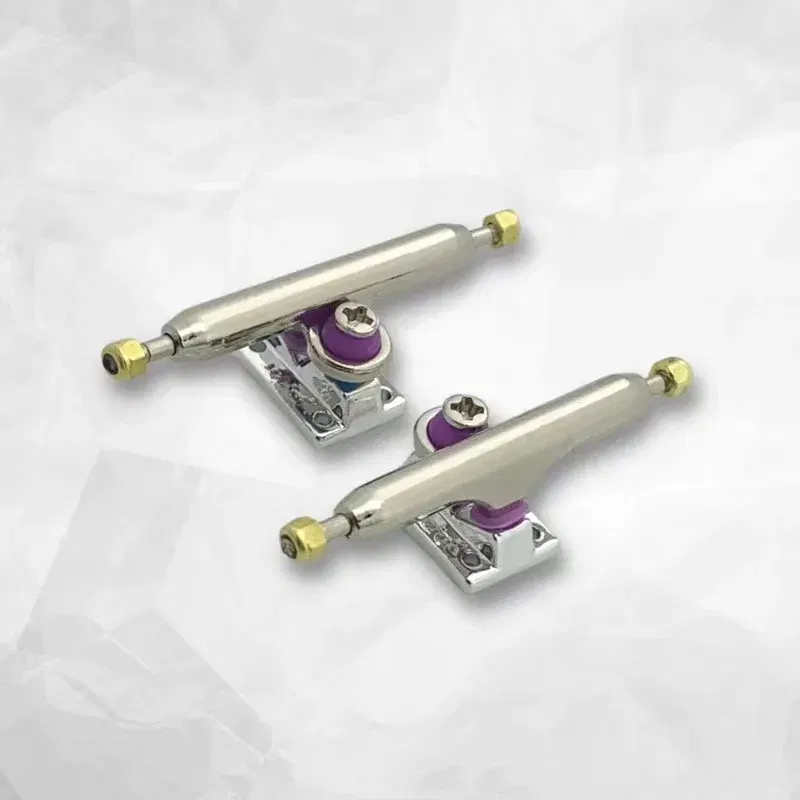 Color: Silver, Ships From: CHINA - 34mm Fingerboard Trucks with Soft Bushing and Pivot Cup for Finger Skateboard