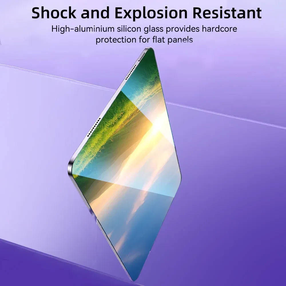 Color: SKY BLUE - For iPad Air M2 Tempered Glass Screen Pro 11/13 M4 Protector Film fir for 5/6/7/8/9/10th Gen Air4/5 Mini6 Air3 10.5