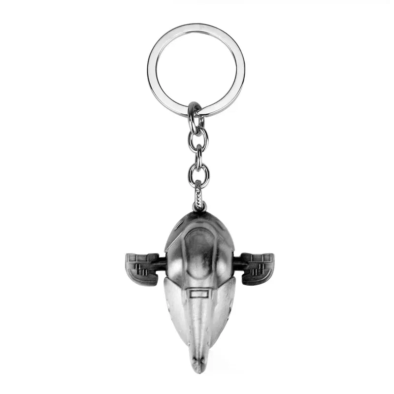 Color: green, Ships From: CHINA - Disney Star Wars Keychain Key Ring Spaceship Darth Vader Robot BB 8 Metal Pendant Cool Movie Jewelry For Men Car Key Chain