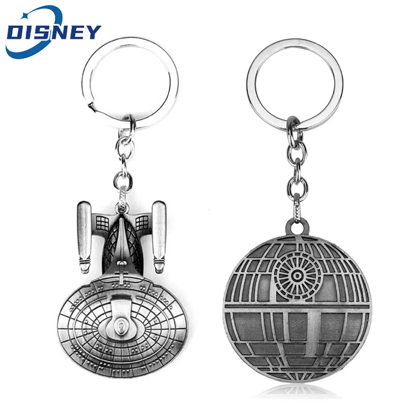Color: green, Ships From: CHINA - Disney Star Wars Keychain Key Ring Spaceship Darth Vader Robot BB 8 Metal Pendant Cool Movie Jewelry For Men Car Key Chain