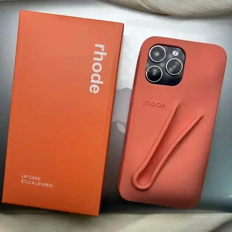 Color: Beige, Material: PE - Quality Fashion Box for Rhode Phone Case Gift Packaging Lipstick Box for Girl for IPhone 16 15 14 13 12 11 Pro Max XR XsMax Case