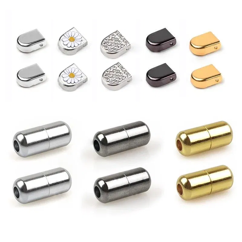 Color: Beige, Ships From: CHINA - No Tie Shoelace Buckle Shoelaces Metal Buckle for Men Women Kids Sneakers Aluminum Capsules Lock Kits Shoe Laces Accessories 4ps