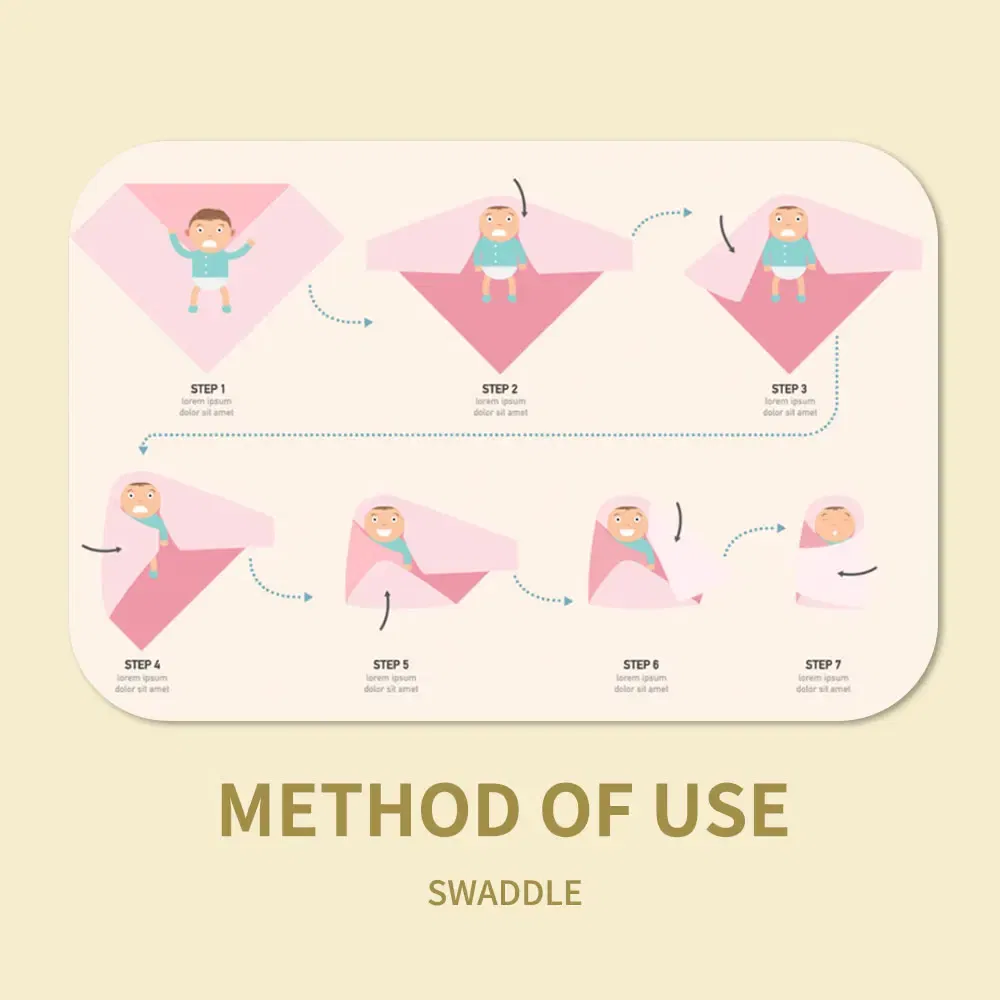 Color: WHITE, Size: Option 1 - Happyflute 120*110cm Soft Muslin Bamboo Cotton Baby Wrap Animal Pattern Travel Newborn Multi-function Swaddle Sleeping Blanket