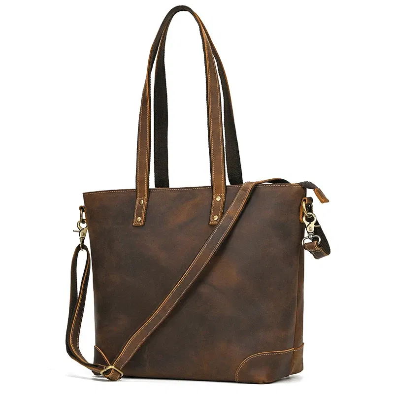 Color: Blue - 2024 New Arrivals Women Handbag Brand Fashion Leather Shoulder Bag For Woman Female Bag Big Bags Work Totes Cowskin Lady Purse