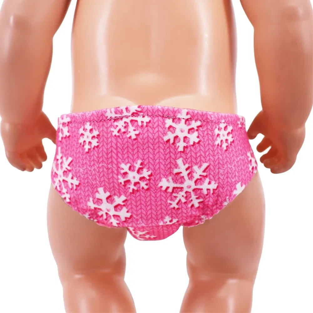 Color: Gold - Reborn Doll Panties,Cute Pattern Underwear Panties Accessories Fits 43Cm Newborn Baby Doll,18 Inch American Girl Doll,Girl Gifts