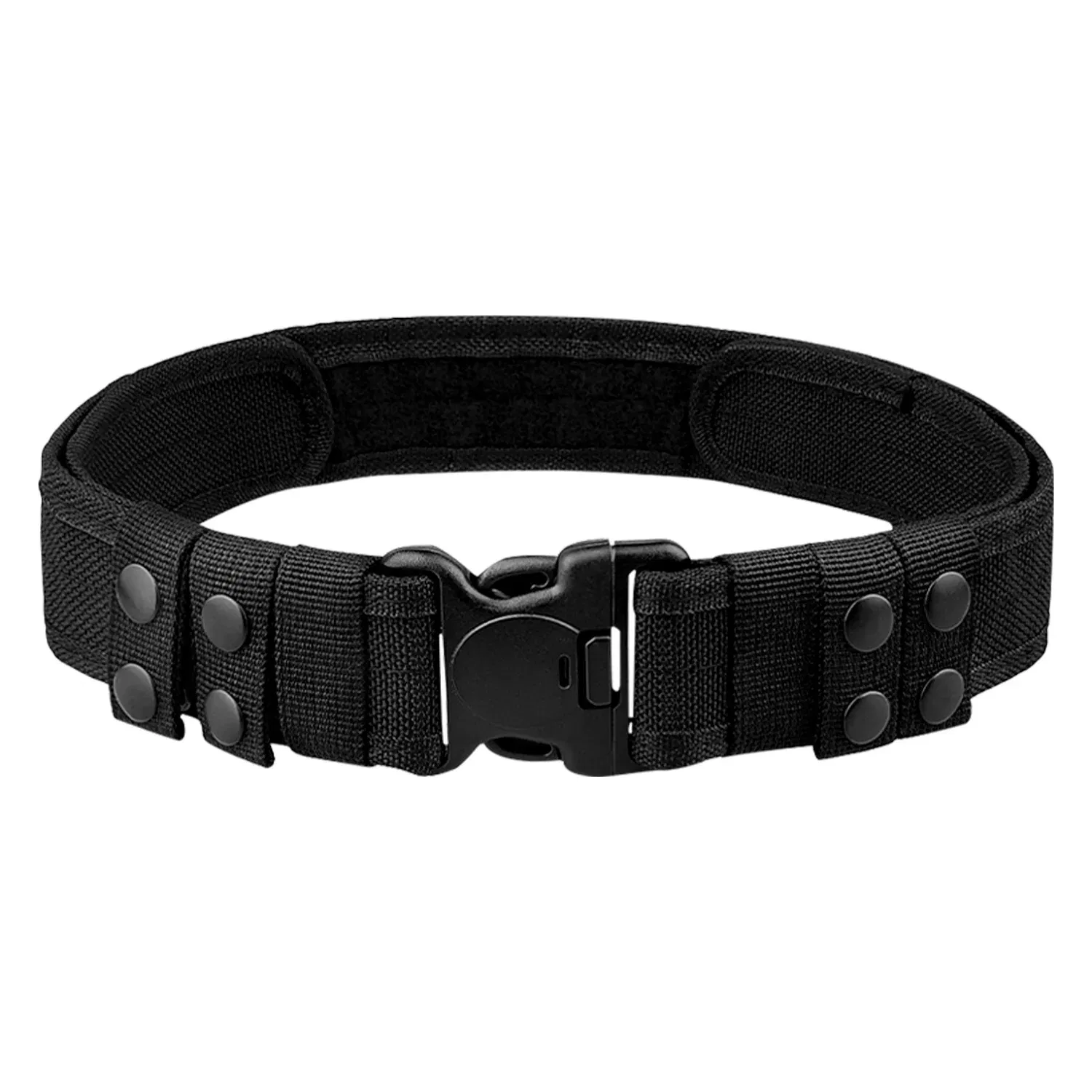 Color: black, Belt Length: 130cm - 1pc Quick Release Tactical Belt for Men Fashion Style Combat Belt for Outdoor Activities and Fishing