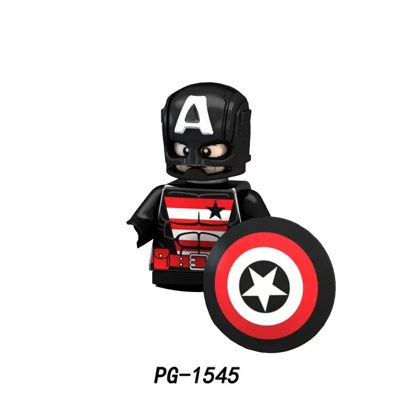 Color: RED - Marvel Blocks Brick Hero Batman Joker Superman Catwoman Mini Figure Building blocks Hot Toy Children's party gift