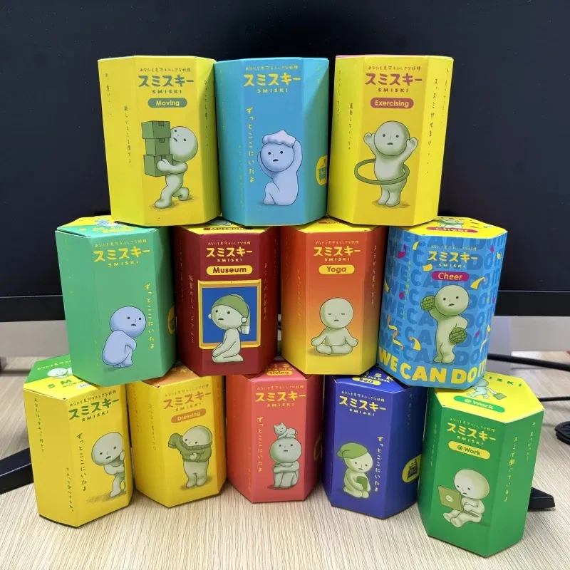 Color: Yellow, Size: 12" - SMISKI Multiple Series Noctilucent Green Doll Blind Mystery Box Action Figures Decoration Desktop Model Toy For Surprise Gift