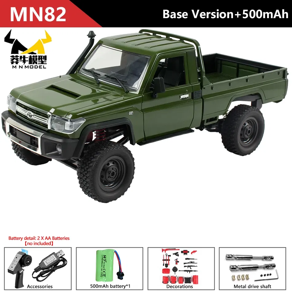 Color: PURPLE - MN MODEL 1/12 4x4 2.4G Remote Control Climbing Car Professional LC79 Truck Off-road Vehicle Rock Crawler All Terrain Pickup Toy