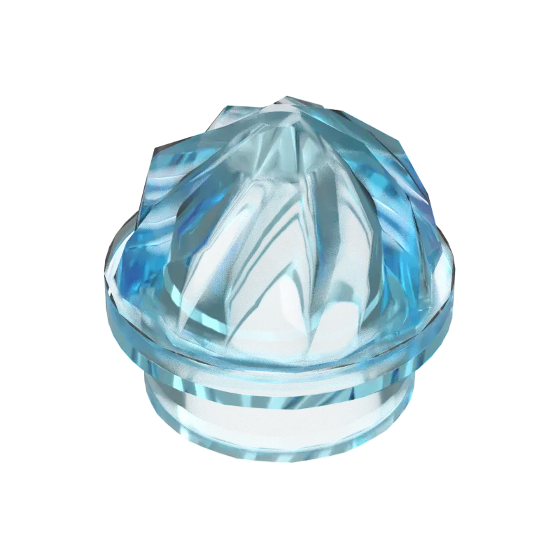 Color: wood - 10pcs MOC Brick Parts 15470 Plate Round 1 x 1 Swirled Top Compatible Building Block Particle DIY Kids Brain Toy Birthday Gift