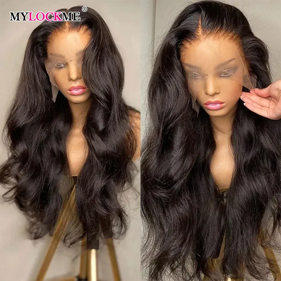 Color: Natural Color, Ships From: CHINA, Stretched Length: 28inches, Density: 150% - 13x6 13x4 Body Wave Glueless Wig HD Transparent Lace Front Wig Human Hair Pre Plucked Brazilian 4x4 Lace Closure Wigs For Women