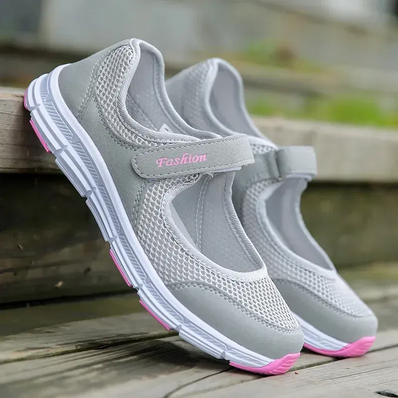 Shoe Size: 39, Color: Dark Grey - Women Shoes Breathable Vulcanized Shoes White ZapaWomen Sneakers Fashion Breathable Mesh Casual Walking Shoes Women Work Shoes