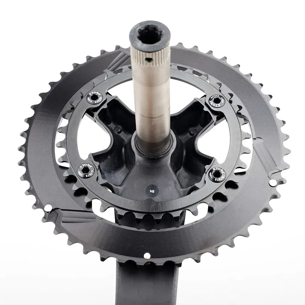 Color: Light Grey, Ships From: CHINA, Chainwheel Teeth: 28T - STONE Double Chainring BCD 110mm 4 Bolts for 105 R7100 Ultegra R8100 R9200 Dura Ace Road Bike Chainwheel Chain Ring