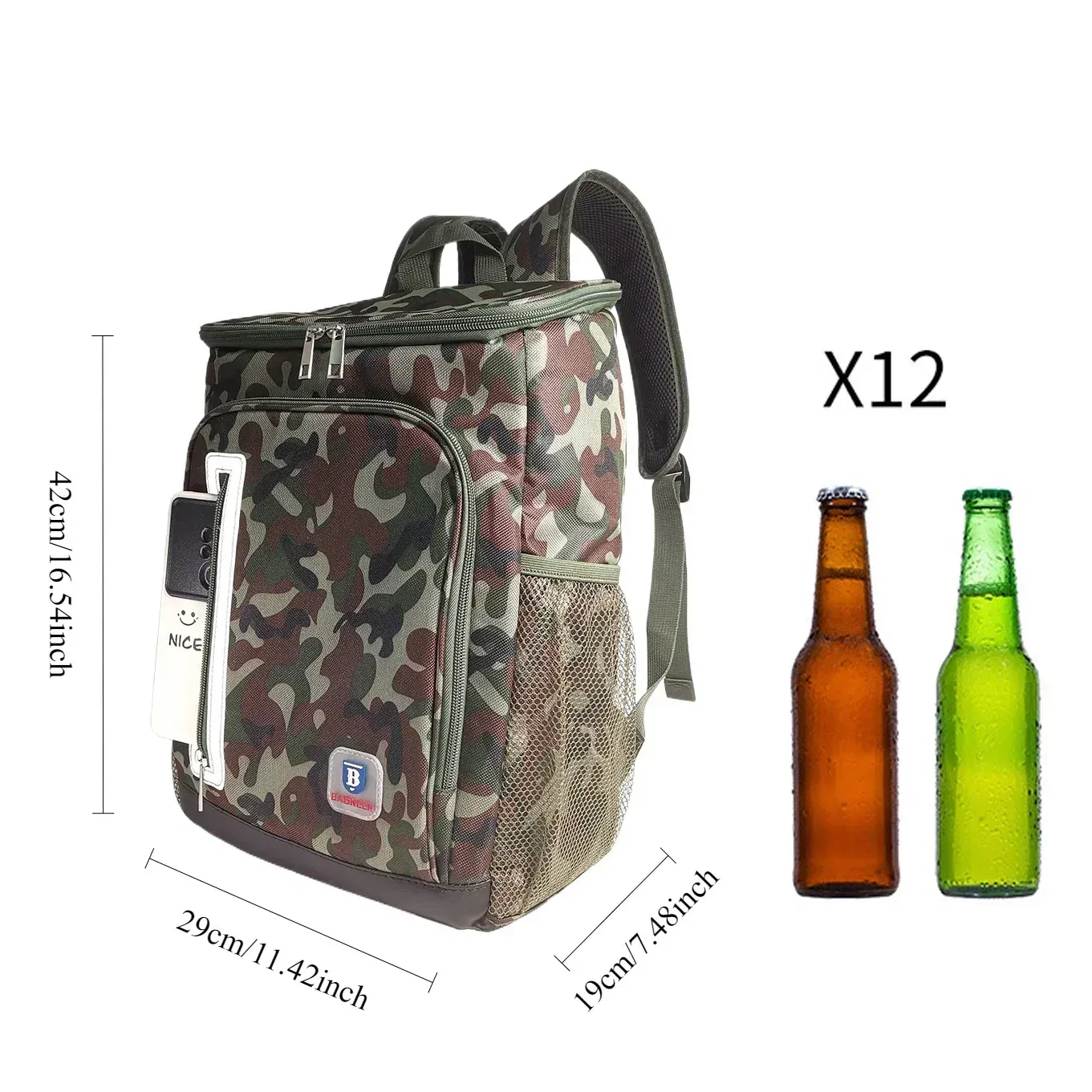 Color: Blue - 20L Outdoor Thermal Backpack Cooler Bags Insulated Lunch Bag Leakproof Camping Beer Drink Picnic Backpack Food Fresh Keeping Bag