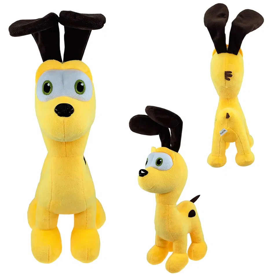 Color: GRAY - New 2024 25cm Garfield Plush Cute Soft Animal Anime Movie Garfield Odie Plush Stuffed Toy Doll Children Adults Fans Gift