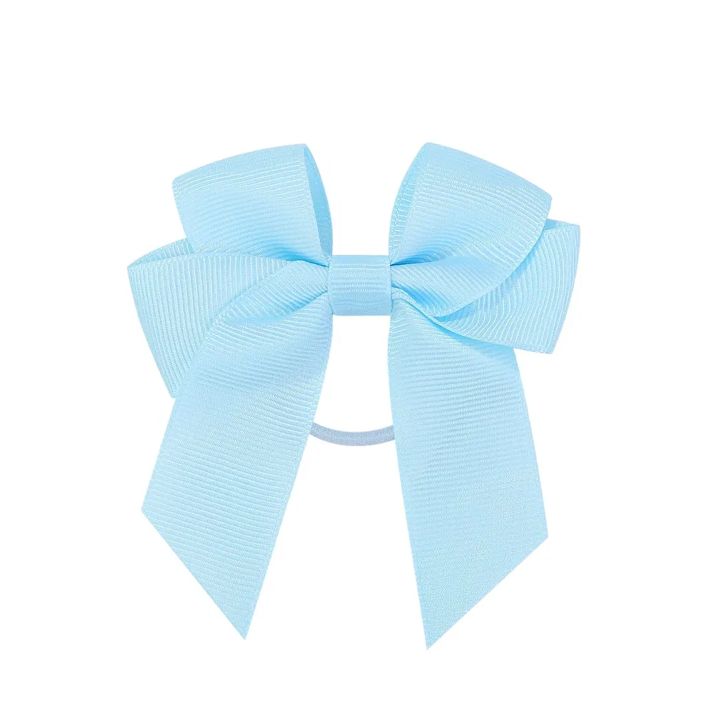 Sweet Hair Ribbon Hair Band for Girls Toddler Cheer Bow Head Rope Kids Headwear Double Ponytail Support Hair Accessories