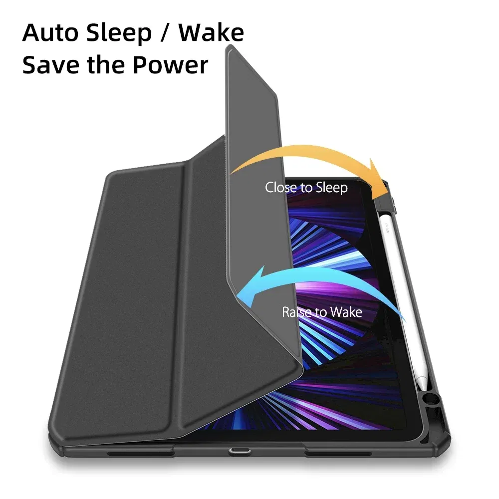 Color: black, Size: fifteen - For ipad 10th generation case iPad Air 11 inch M2 Air 6 Air 5 4th 10.9 Pro 11 M4 Air13 M2 mini 7 6 10.2 7 8 9th Pro 11 12.9 case