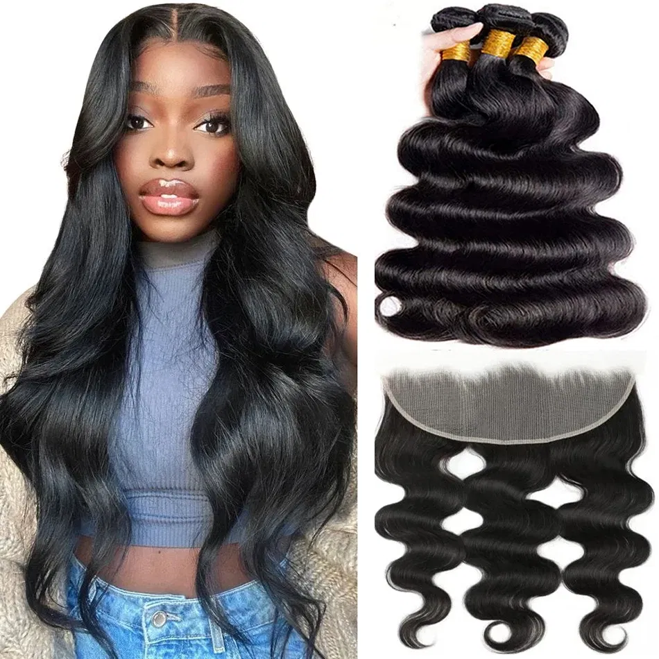 Length: 8 8 10 & Closure8, Color: OMBRE, Ships From: CHINA, Material Grade: Remy Hair, Lace Size: 13" x 4" - Bundles With 13x4 Lace Frontal Brazilian Body Wave 3 Bundles With 13x4 Transparent Lace Frontal Closure Virgin Human Hair Bundle
