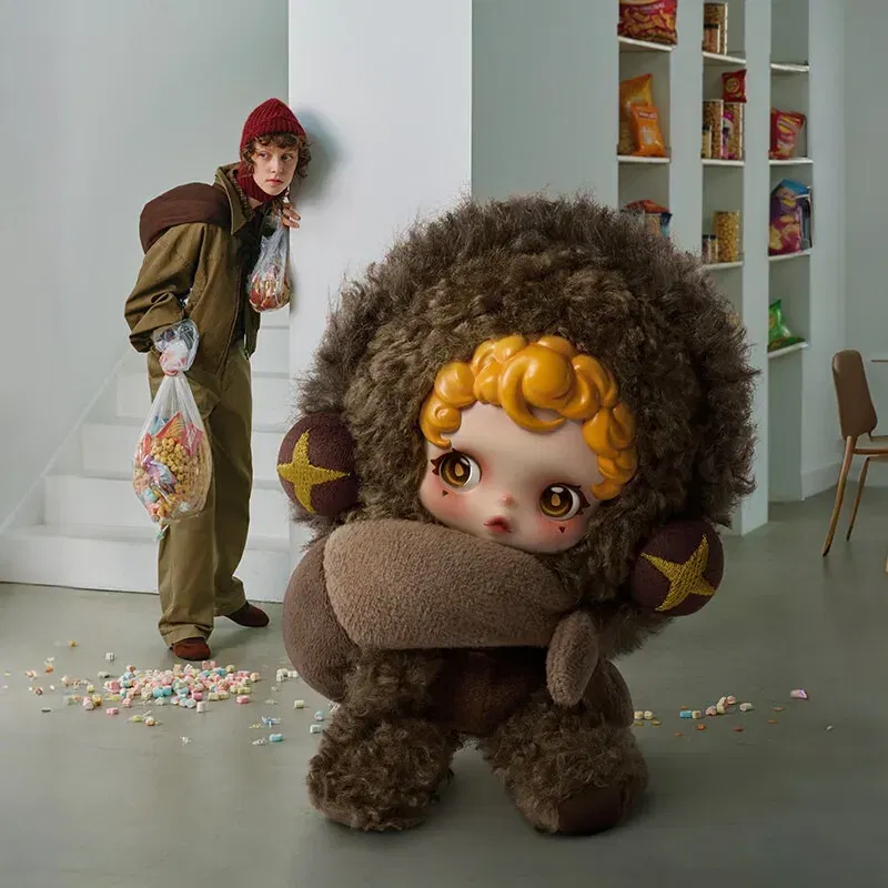 Color: Yellow - POP MART  SKULLPANDA  YOU FOUND ME Plush Keychain Blind Box Cute Collectible  Doll Pendant for Bags Surprise Gift for Fans?‹