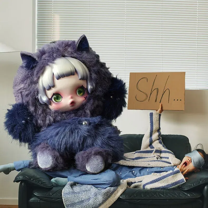 Color: Yellow - POP MART  SKULLPANDA  YOU FOUND ME Plush Keychain Blind Box Cute Collectible  Doll Pendant for Bags Surprise Gift for Fans?‹