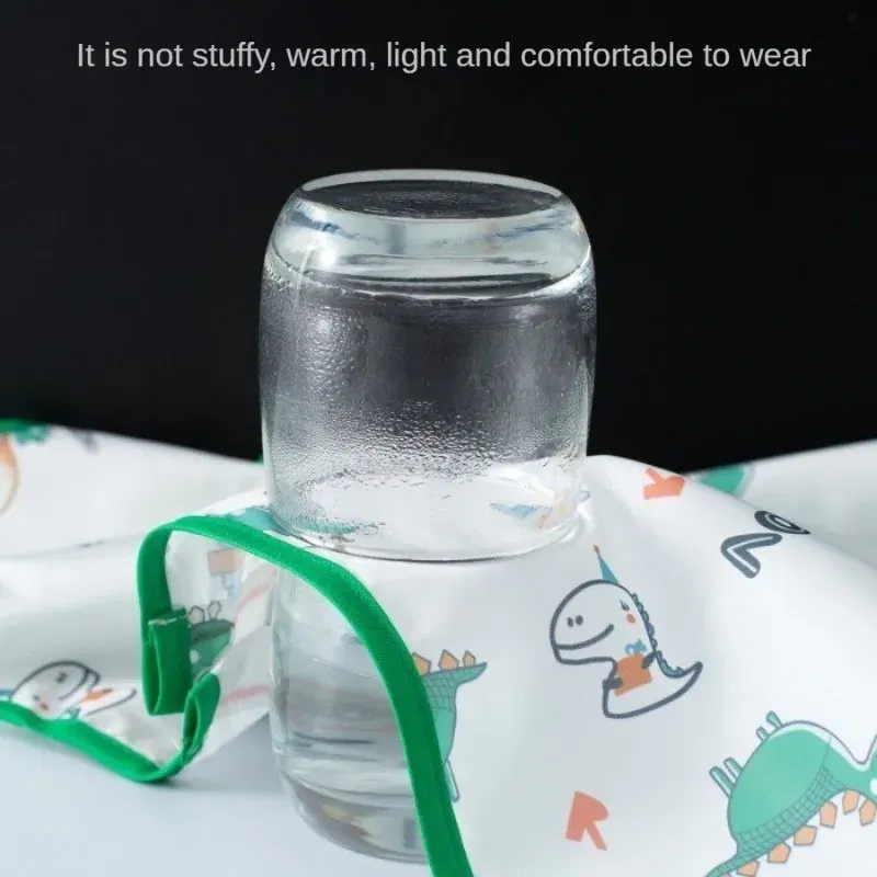 Color: Pink - MOOZ Waterproof Eating Smock Infant Toddler Baby Cartoon Long Sleeve Art Apron Feeding Bib for Boys Girls Soft Baby Bibs Clothes