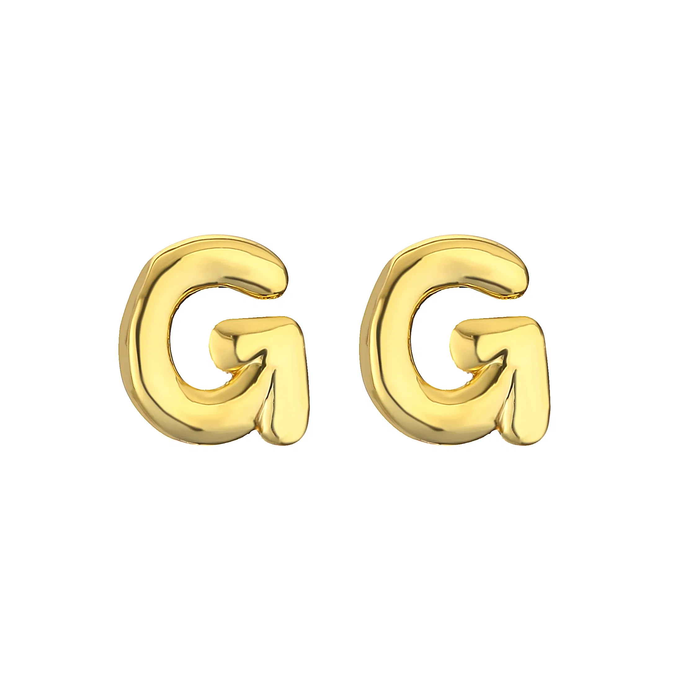 Metal Color: Gold-color, Ships From: CHINA, Main Stone Color: Light Purple - HECHENG,Initial Letter Earring For Women Men  A-Z 26 Letters Stud Earrings,Brass 18K Plated ear stud Jewelry