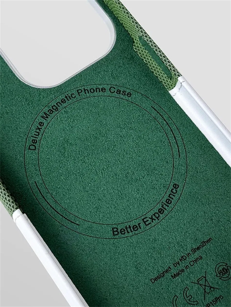 Color: Beige, Material: PU - For Magsafe Card Holder Leather Case For iPhone 16 15 13 12 17 Pro Max 14 Plus Pocket Wireless Charge Alloy Lens Magnetic Cover