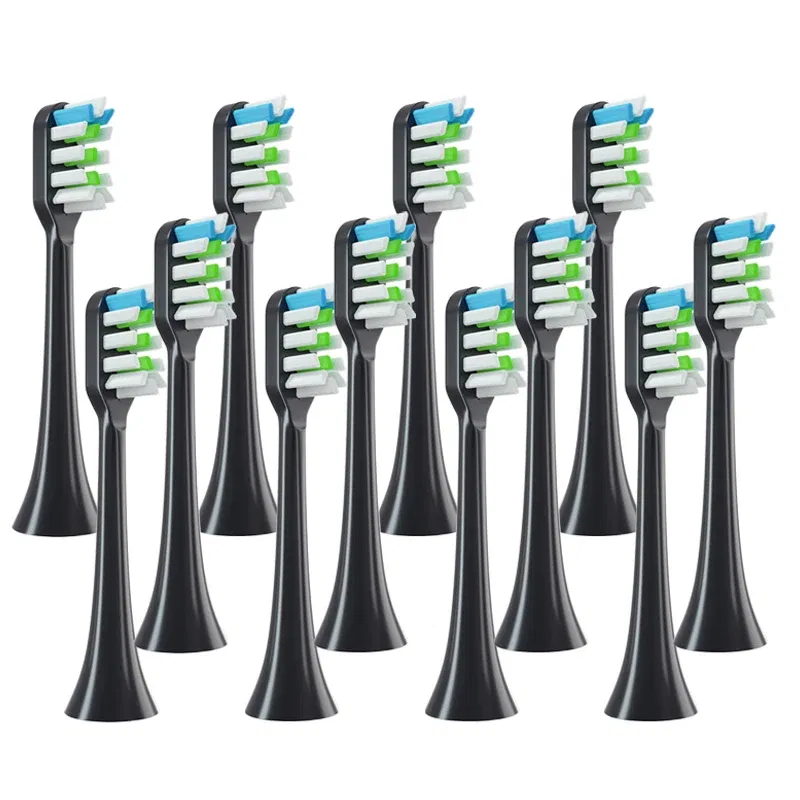 Color: Blue - 12pcs for SOOCAS X3/X3U/X5 Replacement Toothbrush Heads Clean Tooth Brush Heads Sonic Electric Toothbrush Soft Bristle Nozzles