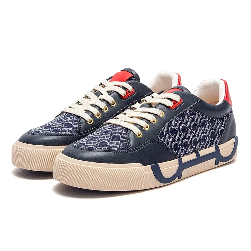 Color: Blue, Shoe Size: 36 - CHCH Women's Walking Shoes New Splicing Design Casual Shoes Skeleton Correction