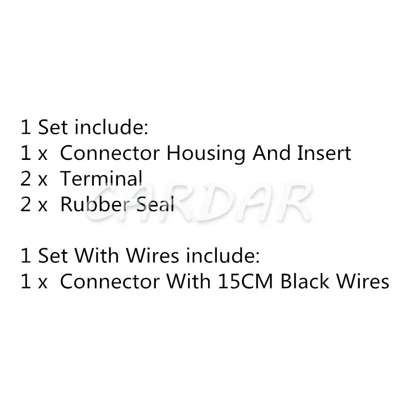 Color: black - 1 Set 2 Pin 6189-0777 Automobile Sealed Connector Electrical Waterproof Socket AC Assembly Water Temperature Sensor For Nissan