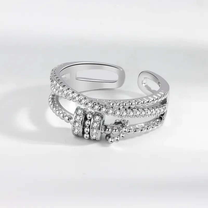 Fidget Anxiety Zircon Ring