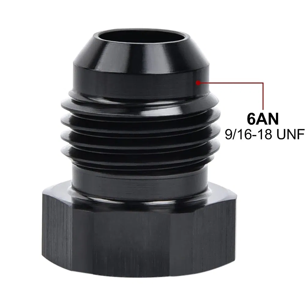 Color: Ivory, Ships From: CHINA - AN4 AN6 AN8 AN10 AN12 Aluminum Male Flare Blanking Plug Fitting Hex Cap Connector Lock Hose Fitting Tube Adapter Anodized