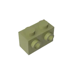 Color: Dark Grey - MOC PARTS DIY GDS-634 BRICK 1X2 W. 2 KNOBS compatible with lego 11211 children's toys Assembles Building Blocks Technical