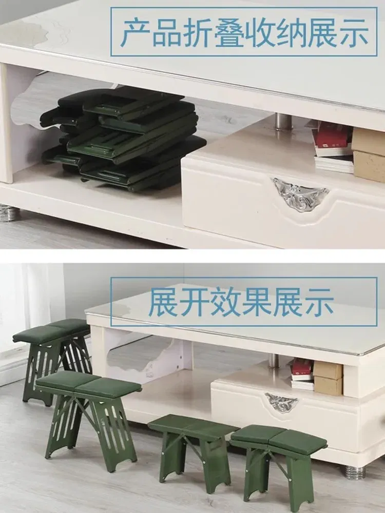 Color: Buff, Ships From: CHINA - Household stools, folding stools, train portable stools, outdoor leisure sketches, tourism portable Maza small stools, subway