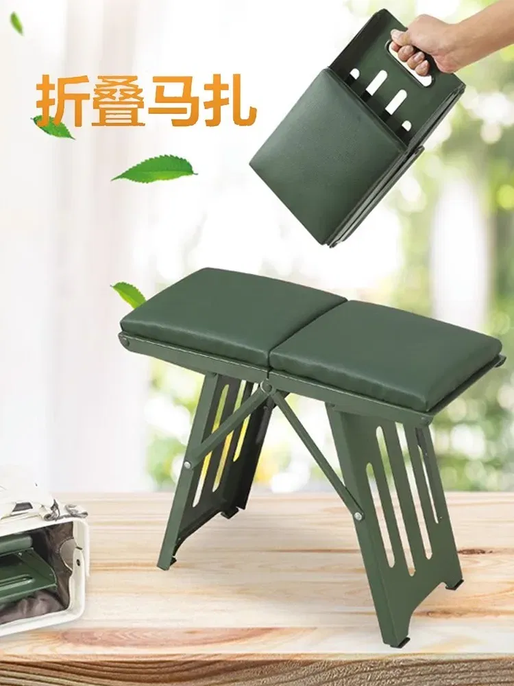 Color: Buff, Ships From: CHINA - Household stools, folding stools, train portable stools, outdoor leisure sketches, tourism portable Maza small stools, subway