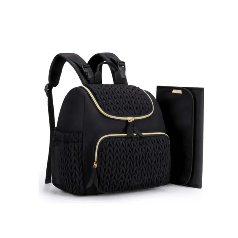 Cross-Border Diaper Bag Multifunctional Mother And Baby Out of Fashion Mom Bag Large Capacity Backpack Baby Stroller Hanging Bag