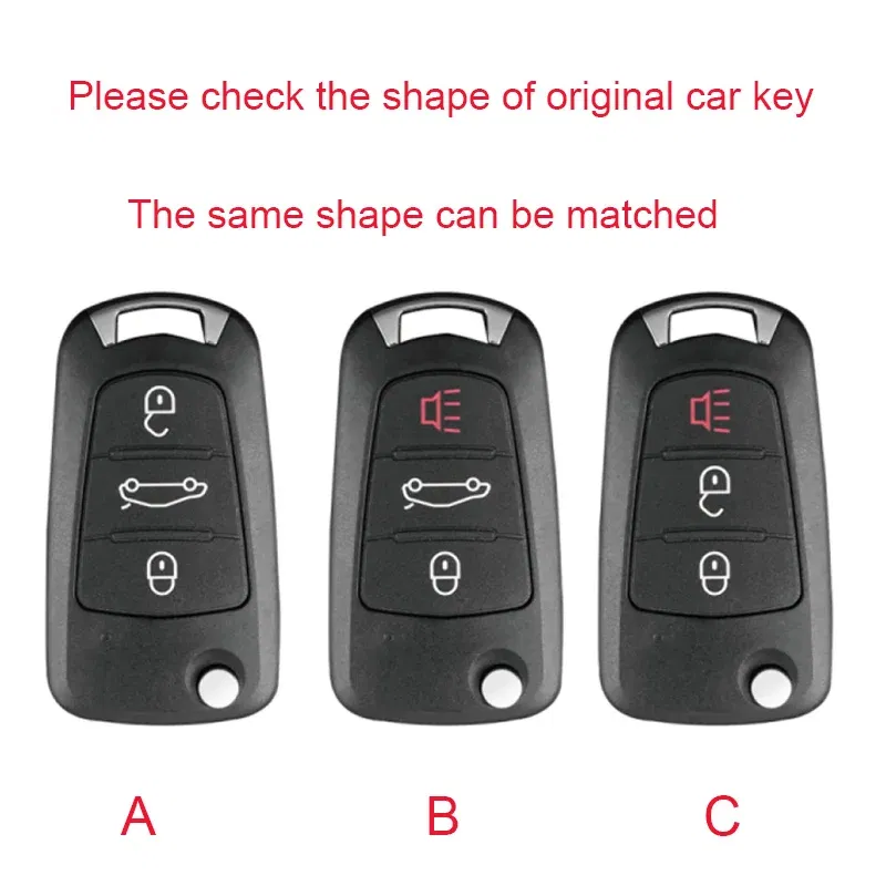 Color Name: Yellow - Alloy Car Key Case Cover For Great Wall Haval Hover Wingle 5 6 H3 H5 H6 H1 H3 C30 C50 M4 3Buttons Shell Bag Protector Keychain